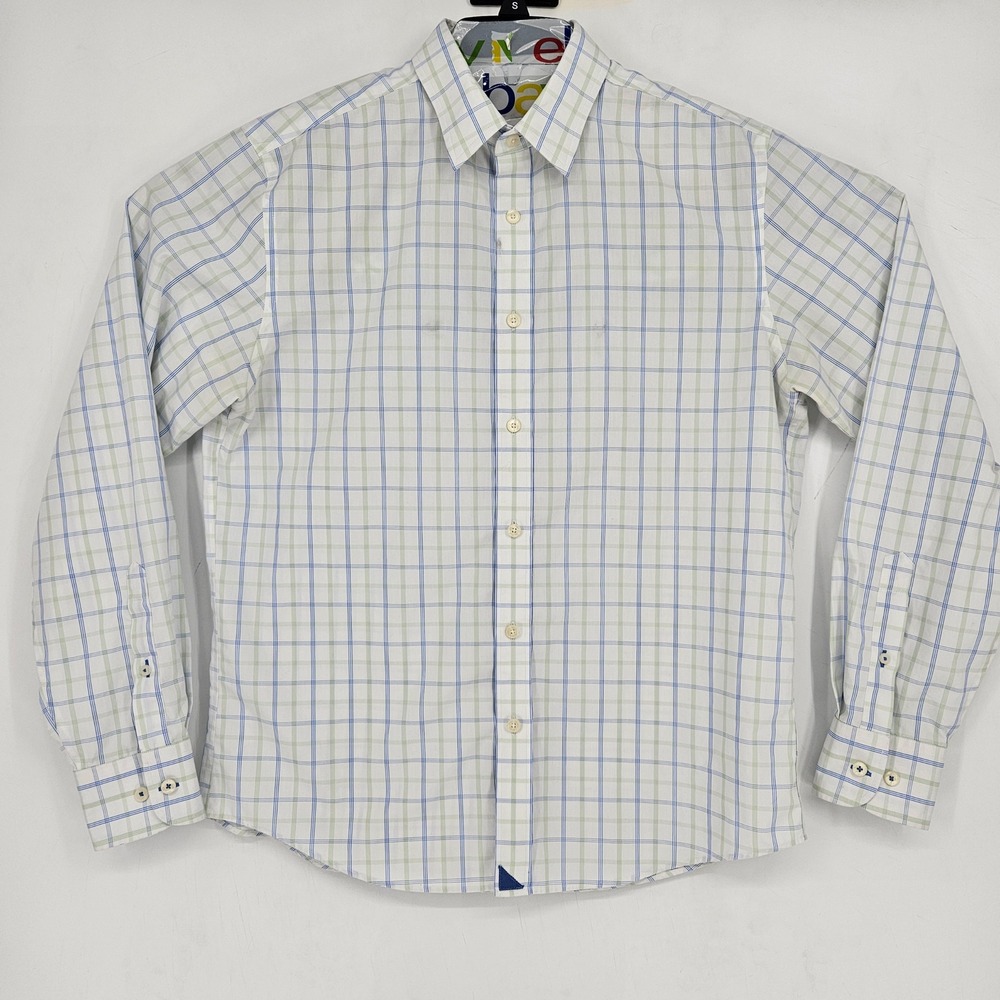 Untuckit Shirt Mens Large Button Up‎ Casual Preppy Long Sleeve Plaid FLAWS